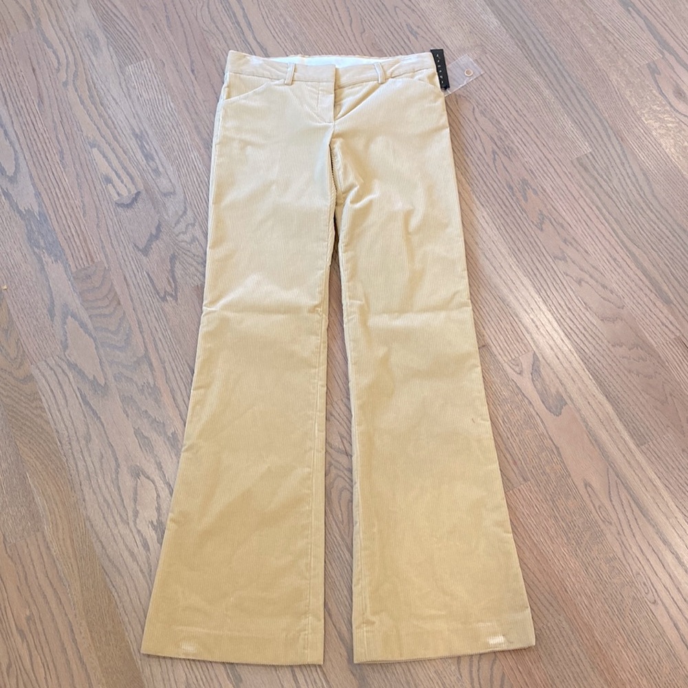 Theory Velvet Corduroy Low Rise Dress Pants
